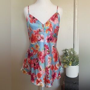 Victoria's Secret Floral Camisole in Blue and Pink women‎ size large